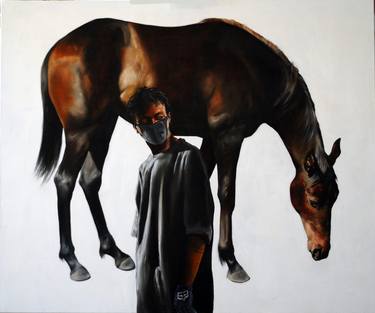 Print of Figurative Horse Paintings by Chris Stevens