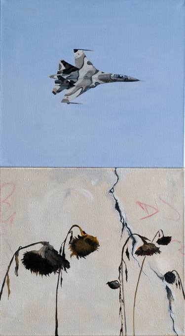 Saatchi Art Artist Chris Stevens; Paintings, “L'avion de la mort 1” #art