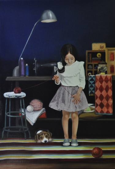 Original Fine Art Children Paintings by Hye-jeon Kim