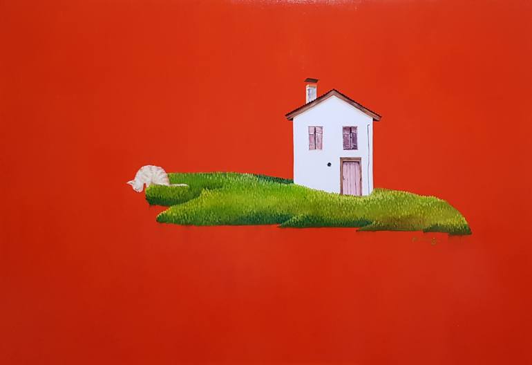 Original Fine Art Cats Paintings by Hye-Jeon Kim