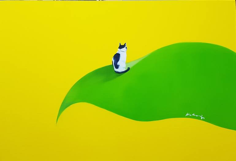 Original Fine Art Cats Paintings by Hye-Jeon Kim