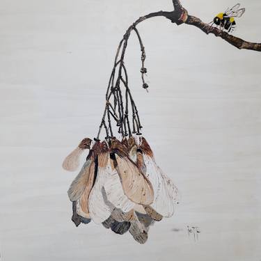 Original Contemporary Botanic Painting by Jette Van Der Lende