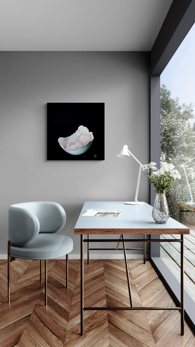 Original Figurative Children Painting by Jette Van Der Lende