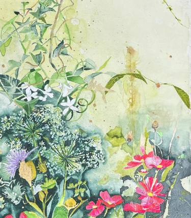 Original Floral Paintings by rebecca de figueiredo