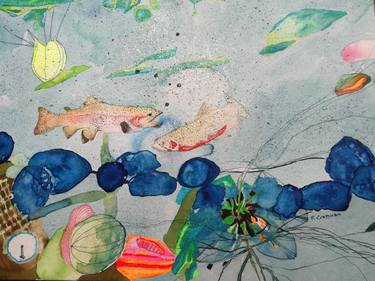 Original Fish Paintings by rebecca de figueiredo
