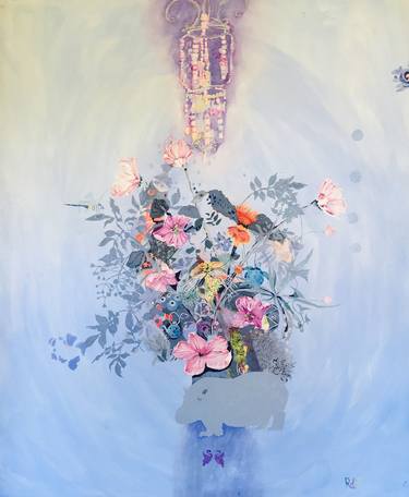 Original Impressionism Floral Paintings by rebecca de figueiredo