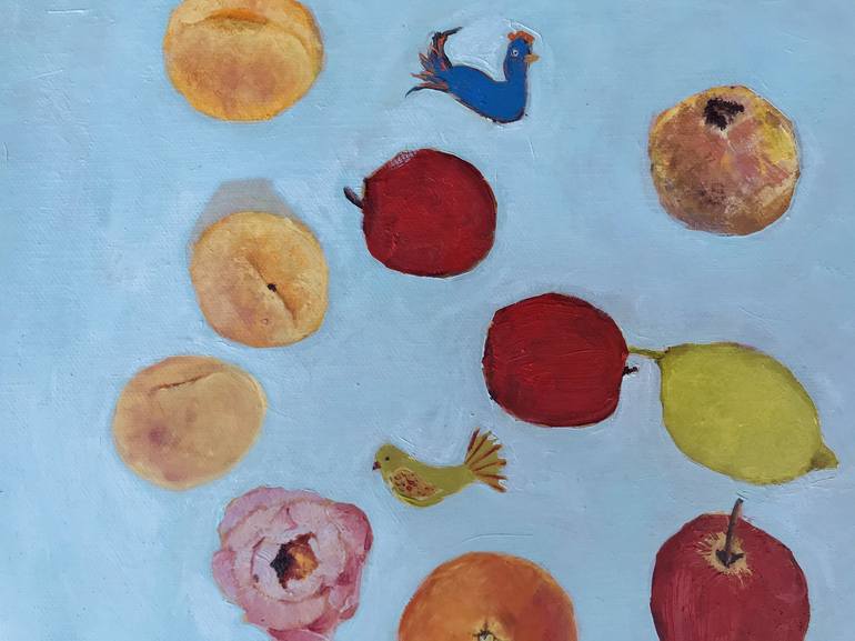 Original Impressionism Food Painting by rebecca de figueiredo