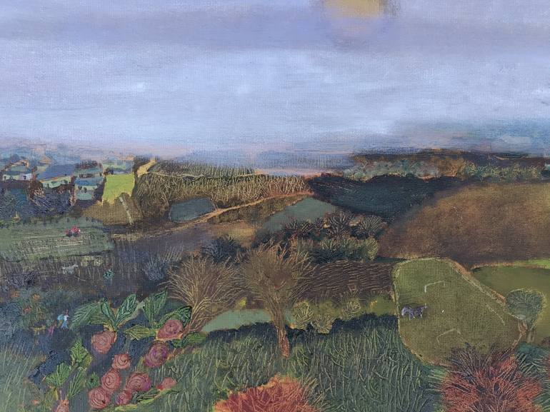Original Landscape Painting by rebecca de figueiredo
