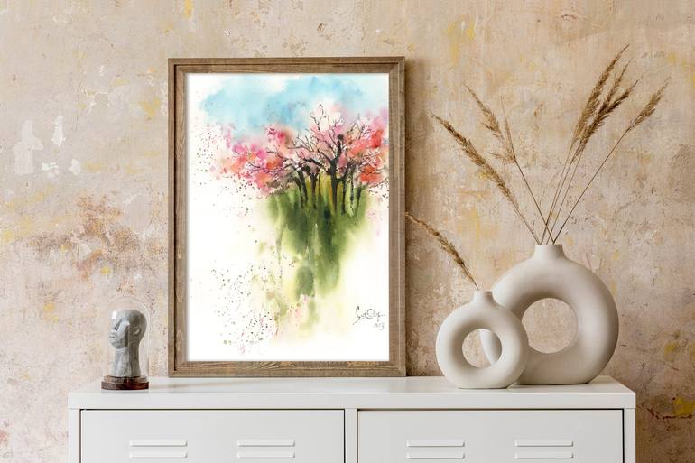Original Abstract Nature Painting by Sophie Rodionov