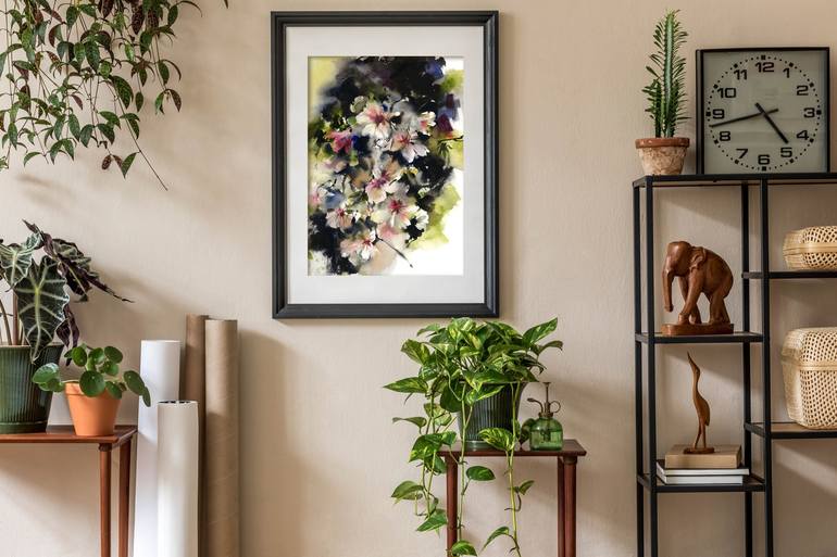 Original Impressionism Floral Painting by Sophie Rodionov