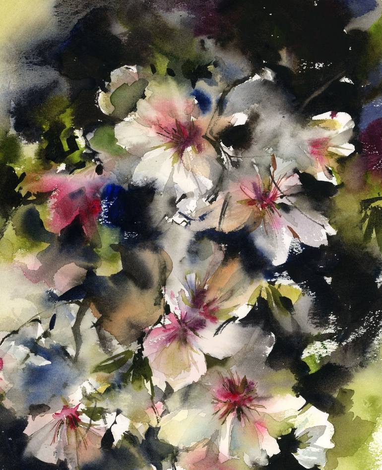 Original Floral Painting by Sophie Rodionov