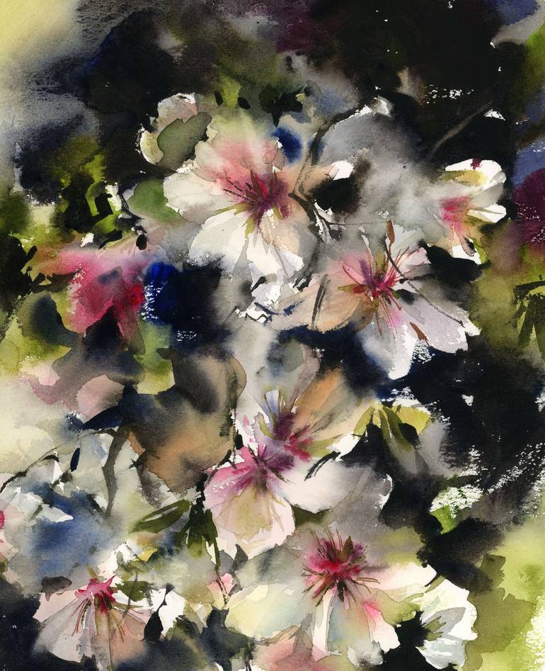 Original Impressionism Floral Painting by Sophie Rodionov