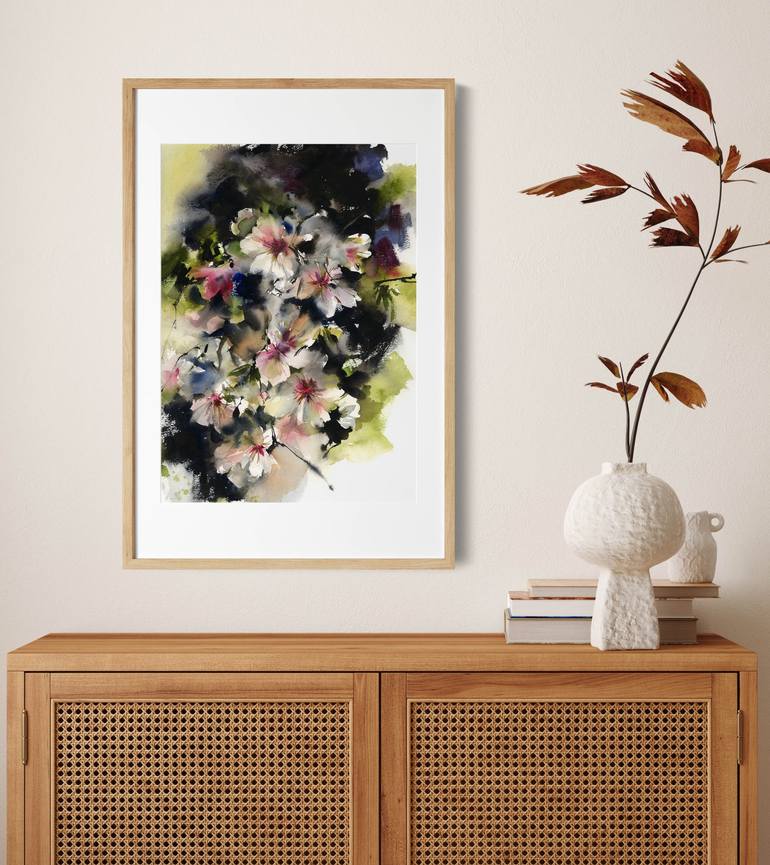 Original Floral Painting by Sophie Rodionov