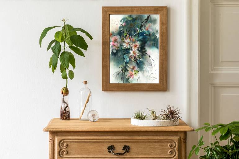 Original Impressionism Floral Painting by Sophie Rodionov