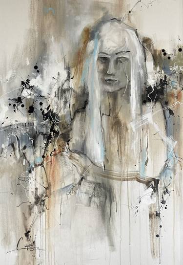 Original Fine Art Abstract Paintings by Sophie Rodionov