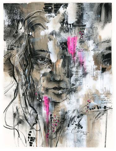 Original Abstract Portrait Paintings by Sophie Rodionov