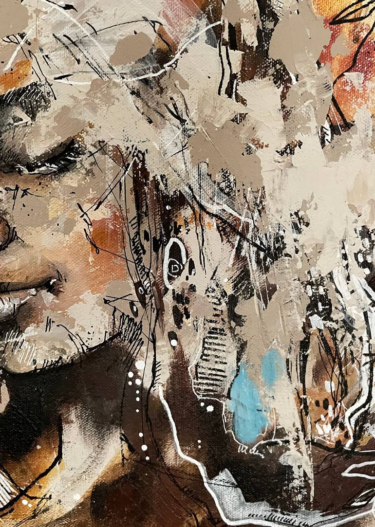 Original Abstract People Painting by Sophie Rodionov