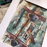 Rust
Watercolor painting of turquoise old door and rust lockers. 

Watercolor on paper: Saunders Waterford rough 100% cotton archival watercolor paper 140lb.

Not framed.
Certificate of Authenticity is included.

Signed on top.
Signed and dated on a back.