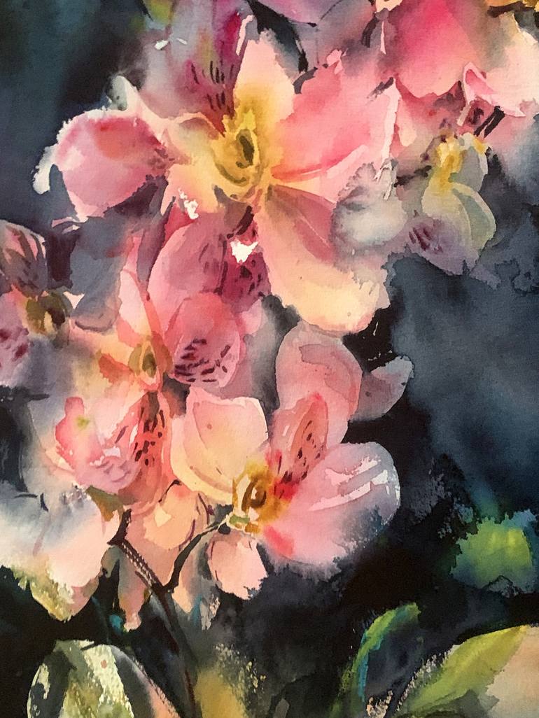 Original Floral Painting by Sophie Rodionov