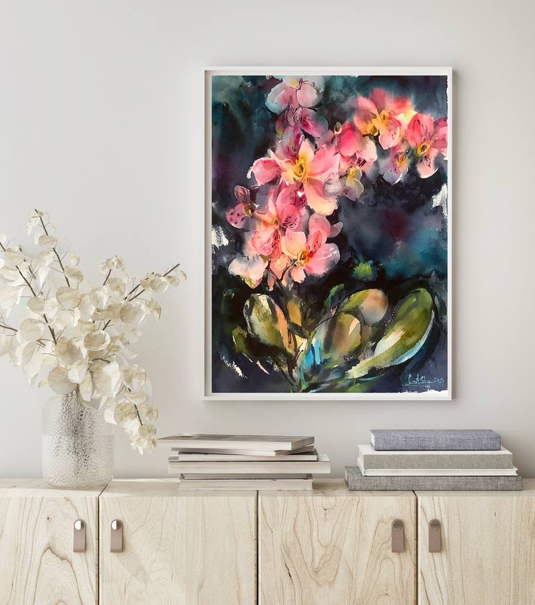 Original Floral Painting by Sophie Rodionov