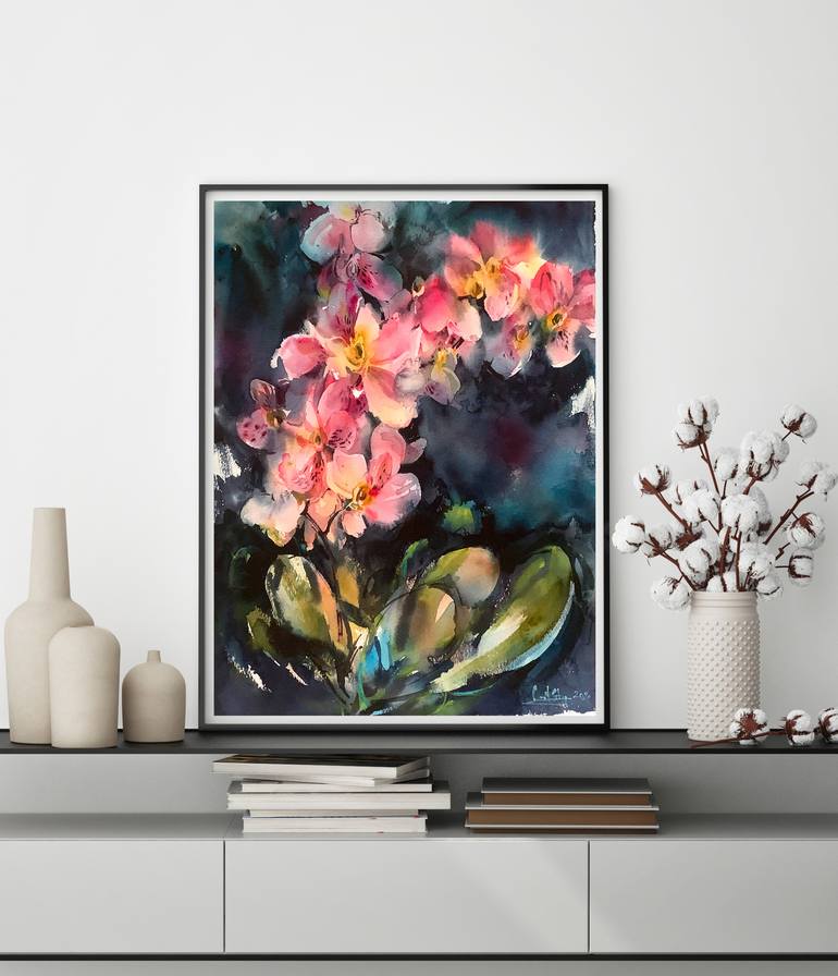 Original Floral Painting by Sophie Rodionov