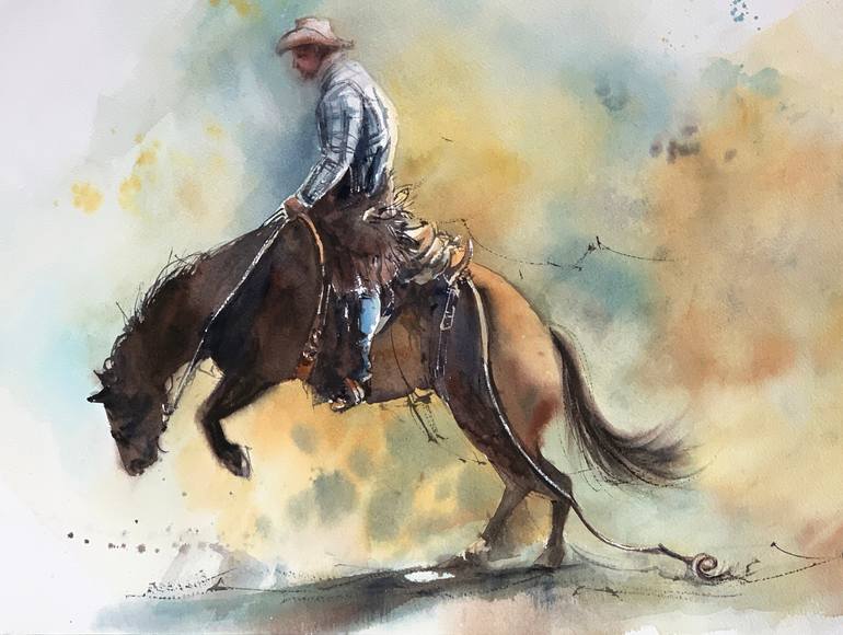 Original Impressionism Animal Painting by Sophie Rodionov