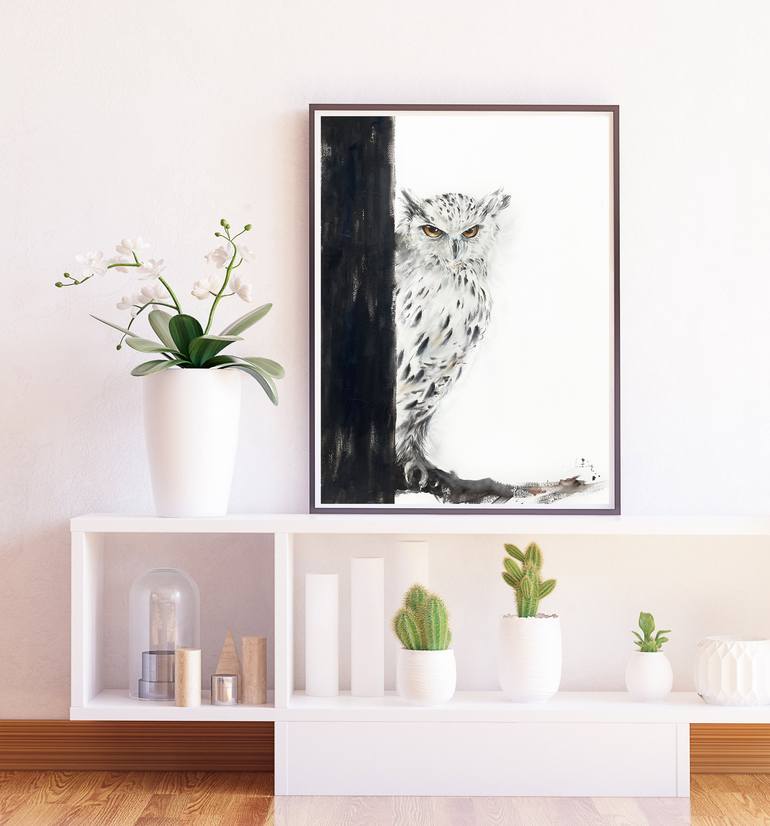 Original Impressionism Animal Painting by Sophie Rodionov