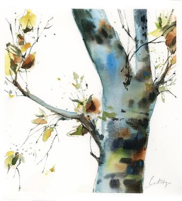 Trees Watercolour Paintings Saatchi Art