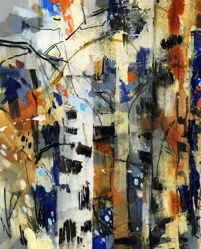 Original Abstract Expressionism Abstract Painting by Sophie Rodionov