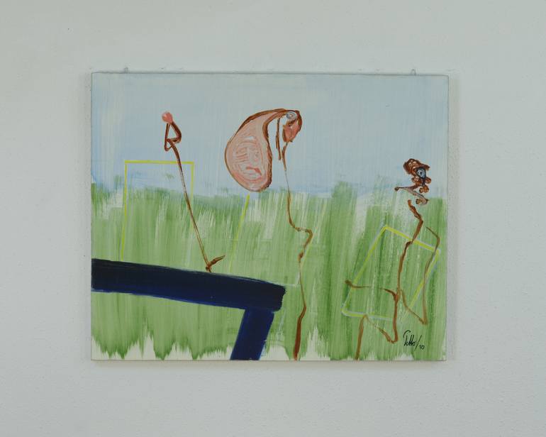 Original Modernism Abstract Painting by Franz Petto