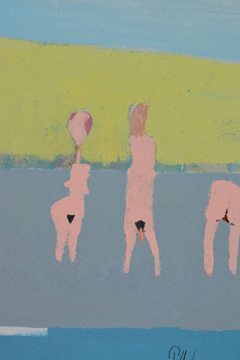 Original Pop Art Nude Painting by franz PETTO