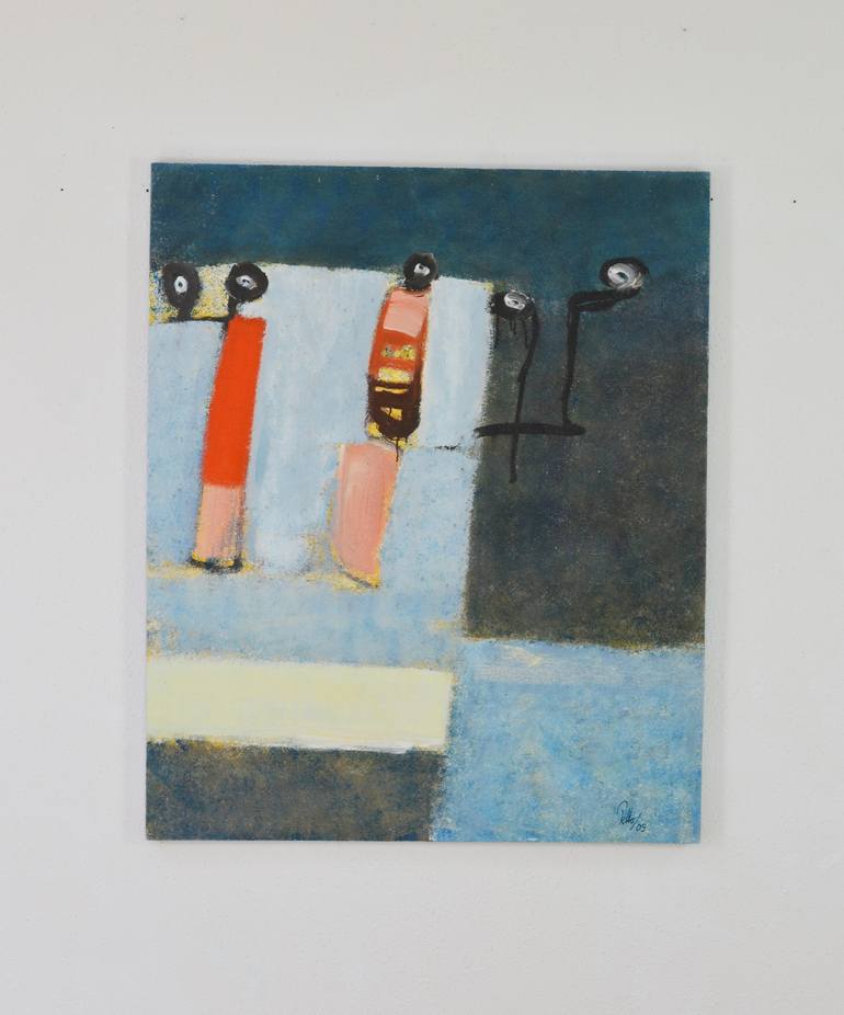 Original Abstract Expressionism Abstract Painting by Franz Petto