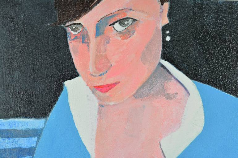 Original Modernism Women Painting by Franz Petto