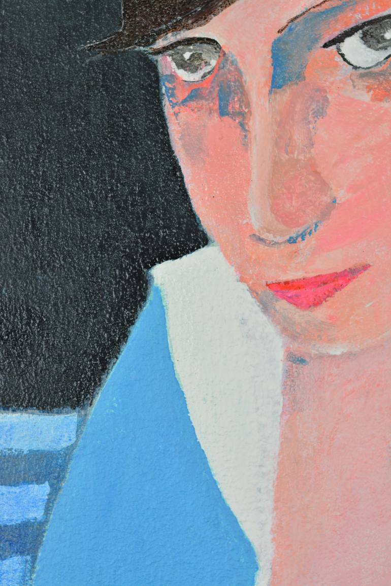 Original Modernism Women Painting by Franz Petto