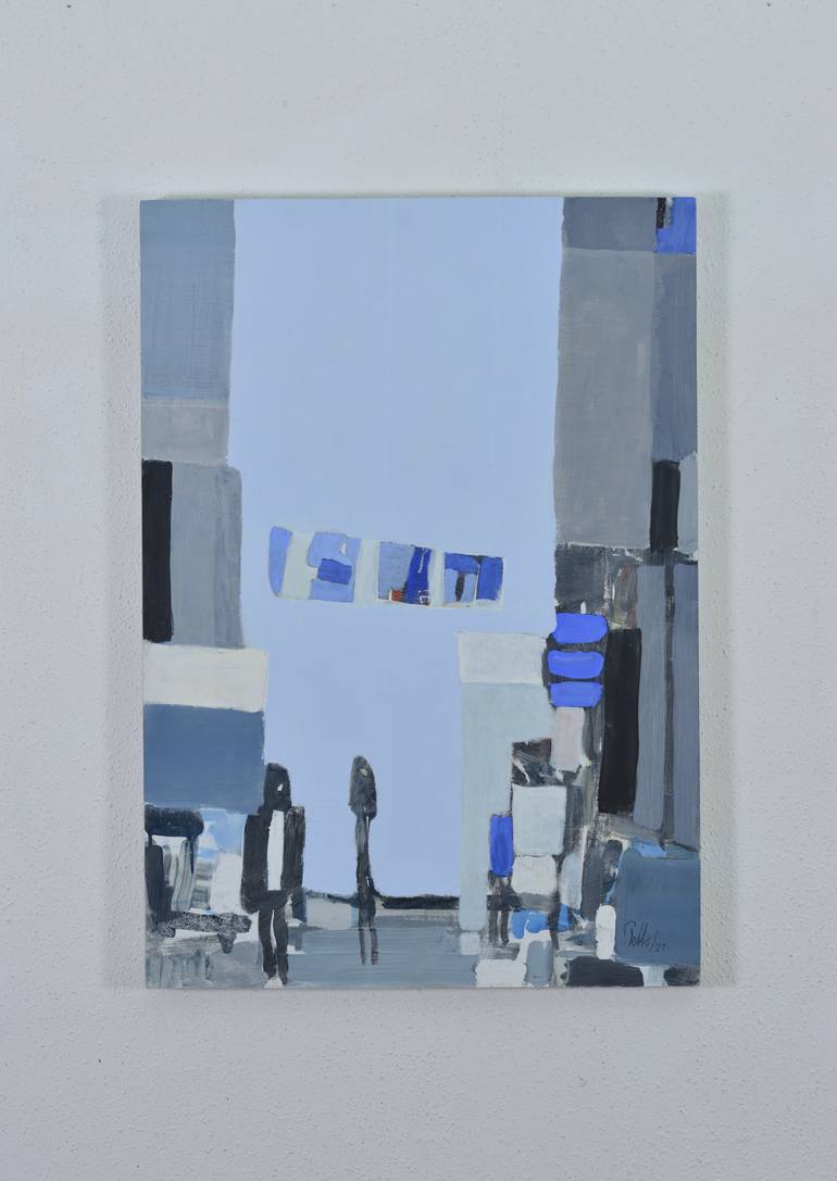 Original Abstract Landscape Painting by Franz Petto