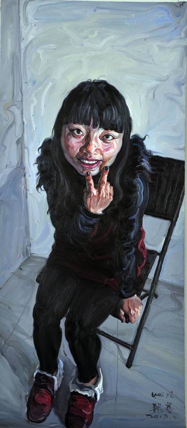 Original People Paintings by Yi Wei
