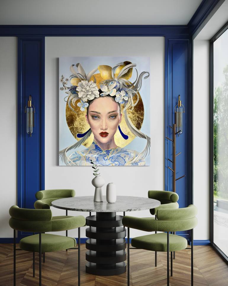 Original Figurative Fantasy Painting by Amalia Pop