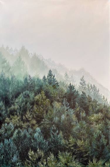 Original Figurative Landscape Painting by Amalia Pop