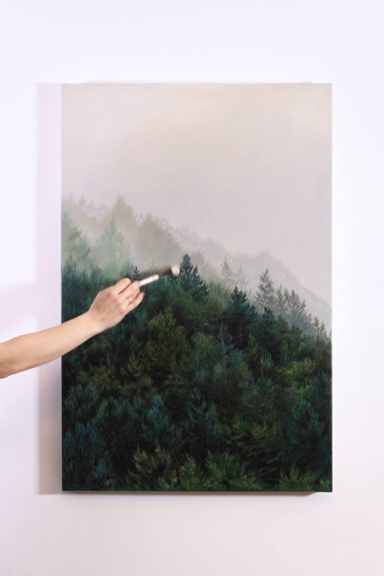 Original Figurative Landscape Painting by Amalia Pop