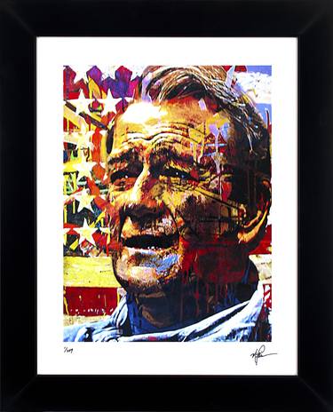 Original Portraiture Pop Culture/Celebrity Printmaking by Mark Lewis