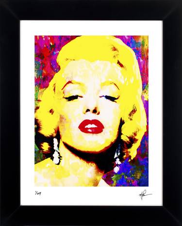 Original Portraiture Pop Culture/Celebrity Printmaking by Mark Lewis