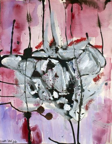 Original Abstract Expressionism Abstract Drawings by Suyin Wai