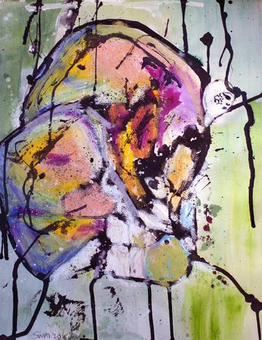 Original Abstract Expressionism Abstract Drawings by Suyin Wai