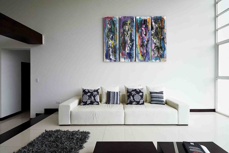 Original Abstract Expressionism Abstract Painting by Suyin Wai