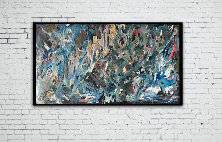 Original Abstract Expressionism Landscape Painting by Kate Barnett