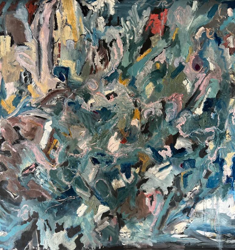 Original Abstract Expressionism Landscape Painting by Kate Barnett