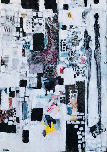 Original Abstract Collage by Kate Barnett