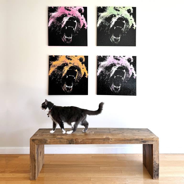 Original Pop Art Animal Painting by Erick Laubach