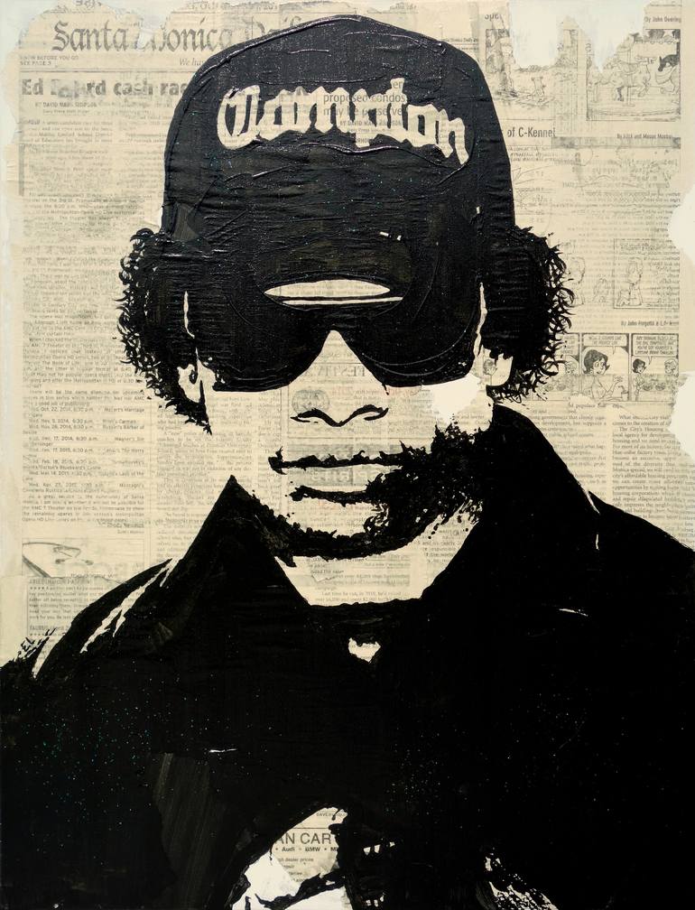 Eazy E Artist Print, Straight Outta Compton, Pop Culture Art, Contemporary  Art, Expressionism, 90s Rap Art, Music Poster, NWA, Unique Art 