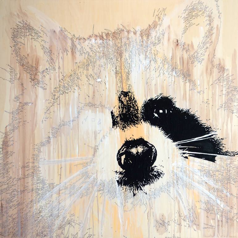 Original Street Art Animal Painting by Erick Laubach